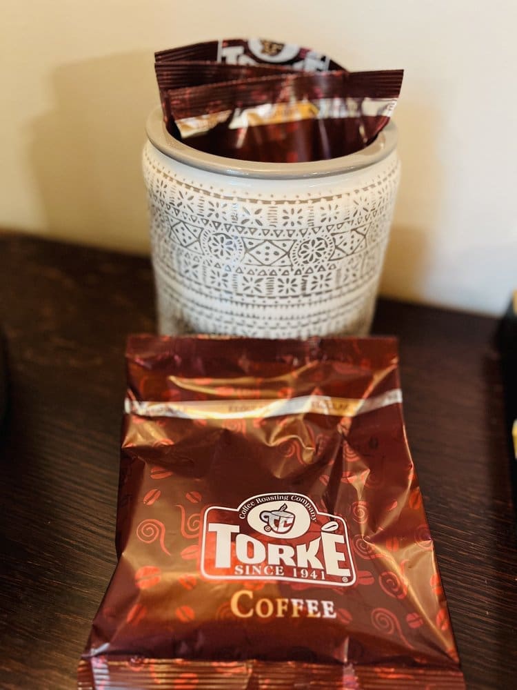 We provide 'Torke Coffee' filterpacks for our guests. They Give Back 5% of our purchases to Compassion International allowing our small family business the opportunity to sponsor a child Yised, from Columbia. Thank you 'Torke Coffee' for partnering