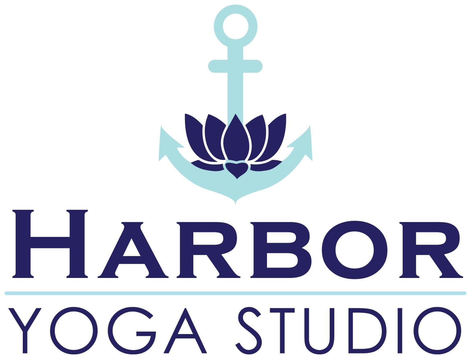 Harbor Yoga Studio logo offering private yoga classes for cabin guests